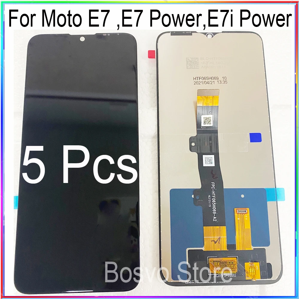 Pantalla LCD para Moto E7 Power, montaje de digitalizador t&aacute;ctil, potencia E7i, venta al por mayor, 5 unids/lote-0