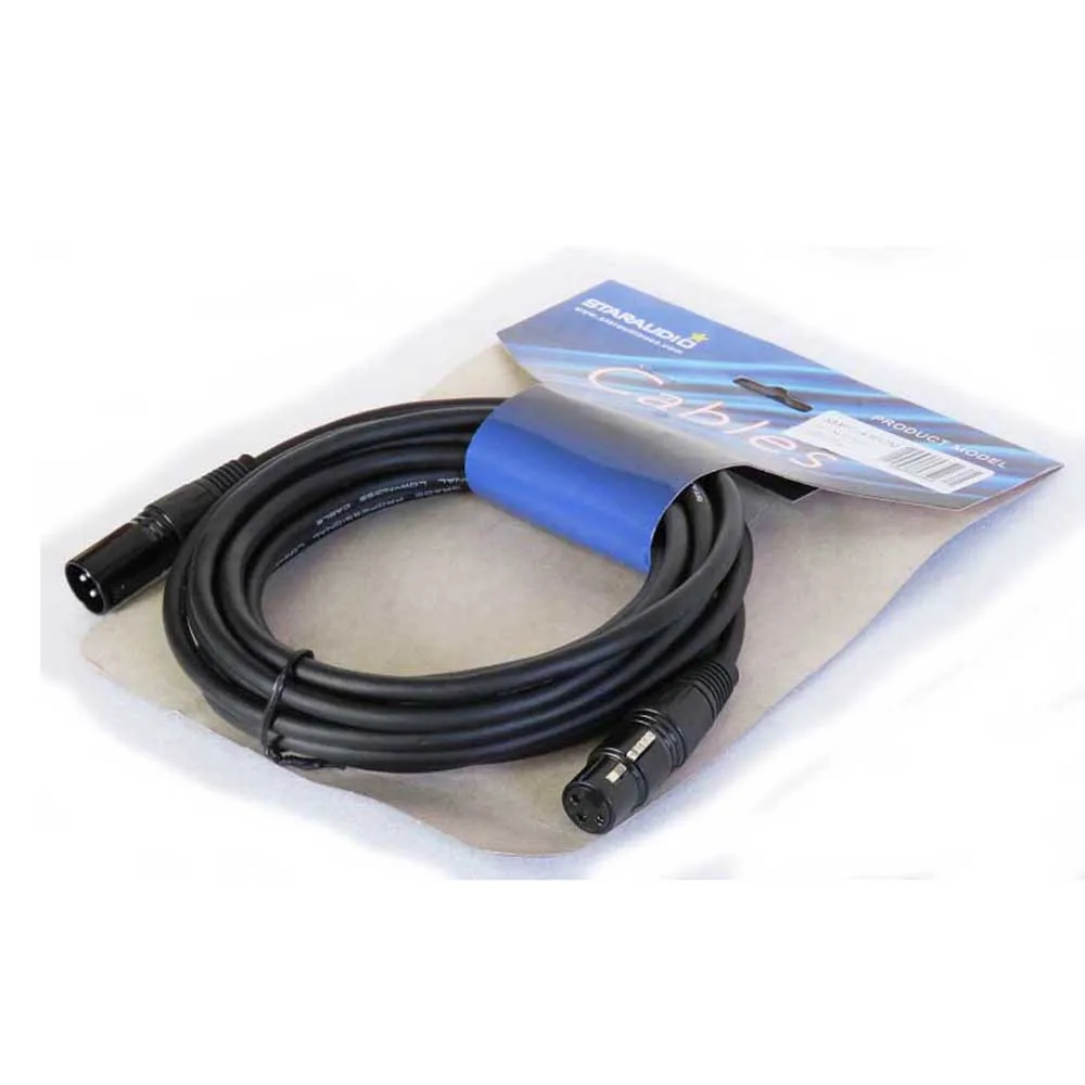 STARAUDIO 15 футов (4 5 м) папа-мама динамик микрофон аудио 3 Pin экранированный XLR кабель