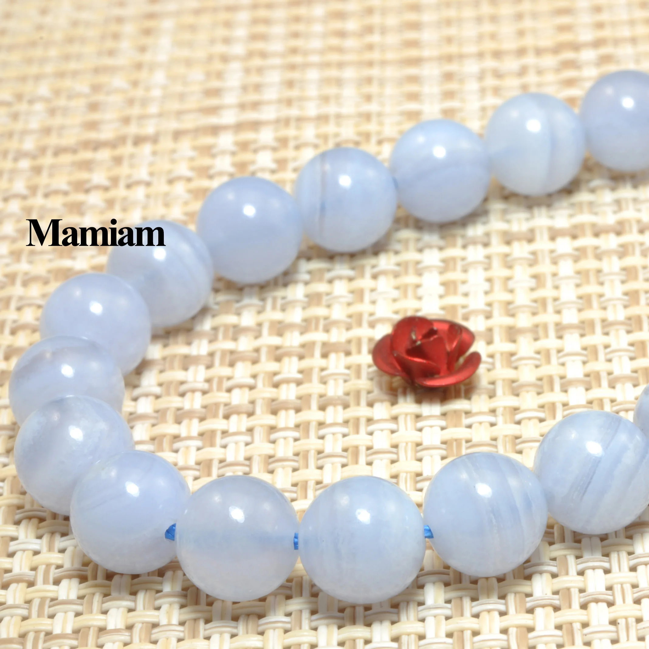 Бусины Из Натурального фиолетового голубого агата 6 мм 8 гладкий незакрепленный