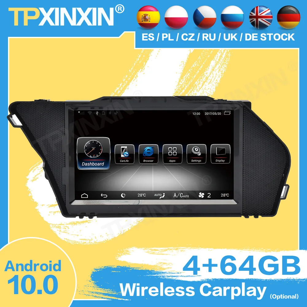 저렴한 Carplay-자동차 레코더 스테레오, 무선 안드로이드 포함, 메르세데스 벤츠 GLK X204 2008 2009 2010 2011 2012 GPS 플레이어 오디오 헤드 유닛