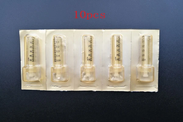 10pcs 0.5ml ampoule Стабилизатор давления мезо гиалурон пистолет Verstuiver Мезотерапия пистолет инъекции thesera ручка гиалуронзур ручка против морщин лифтинг губ - Номер модели: 10pcs 0.5ml ampoule