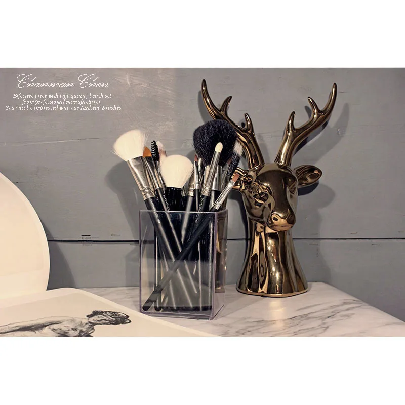 Makeup Brush Holder Acrylic Waterproof Makeup Brush Organizer Makeup Brushes Storage Container Cosmetic Accessory Tool GIRL Gift