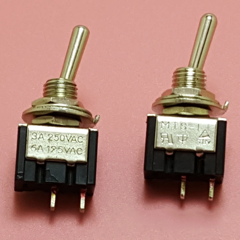 

5pcs MTS-101 2 Pin SPST ON-OFF 2 Position 250V AC Mini Electrical Toggle Switch R9JC
