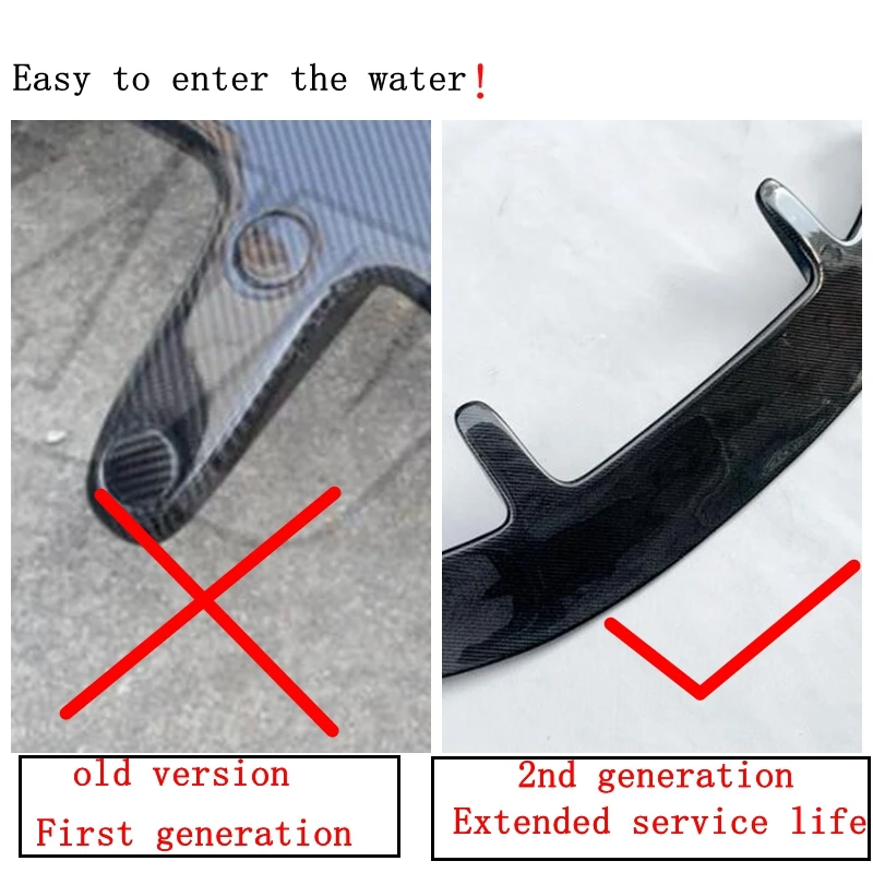 Внешний задний спойлер из углеродного волокна украшение для багажника крыла