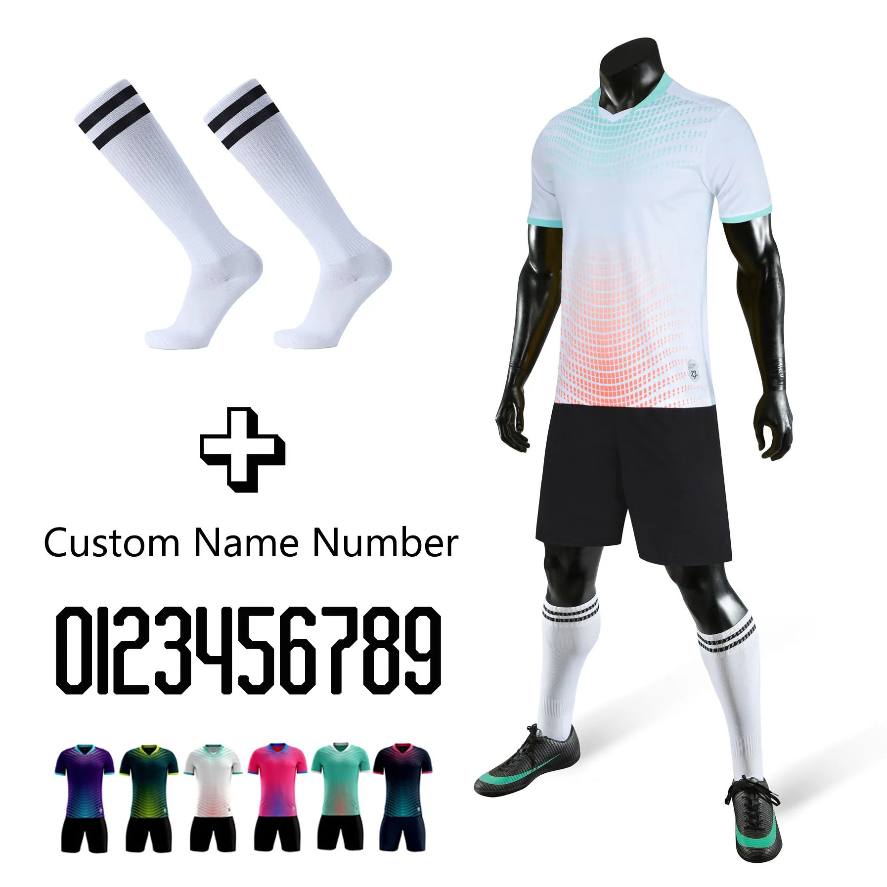 

Men & Boys Football Jerseys Soccer Futebol Shirt Sets Children Clubs Team Football Training Uniform Suits Child Sport Clothes