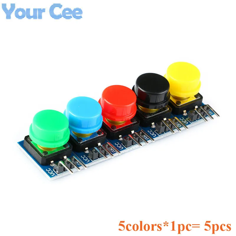 Модуль с большими кнопками 5 шт. цветной модуль сенсорного переключателя со