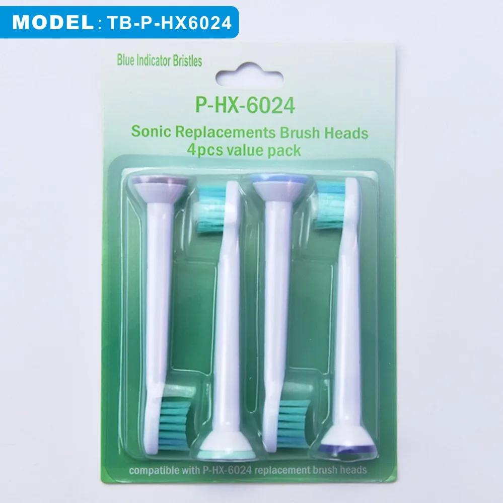 4 шт./лот вибрационные сменные насадки для зубной щетки для Philips Sonicare proresyota HX6014/HX6024/HX6034/HX6064 - Цвет: HX6024