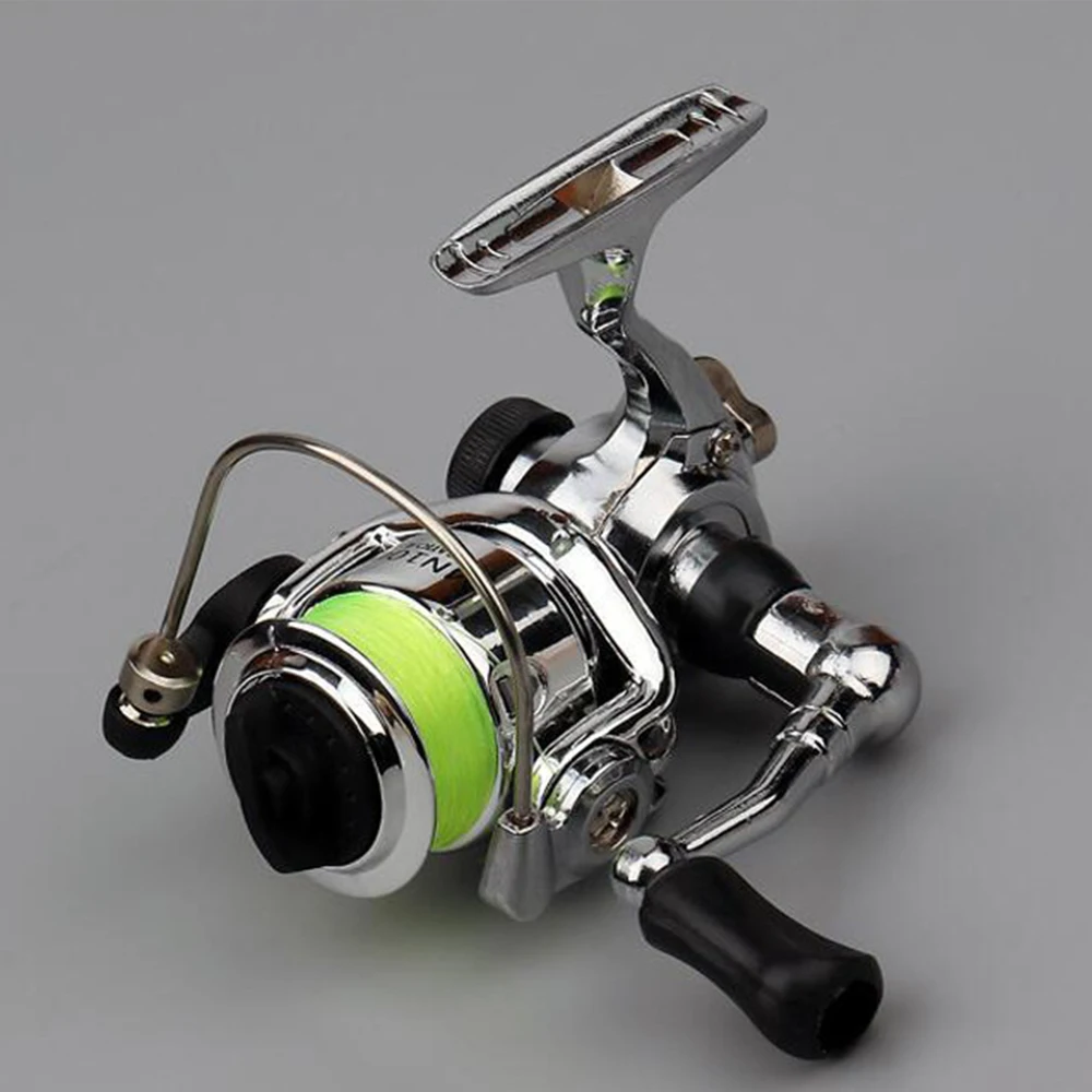 Мини 100 карманная спиннинговая Рыболовная катушка Сплав рыболовные снасти