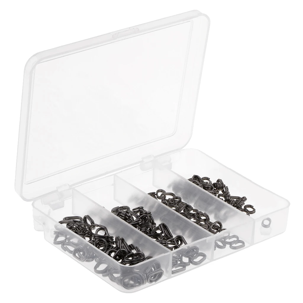 

200 шт из нержавеющей стали овальные Сплит Кольца рыболовные приманки разъемы 4 размера