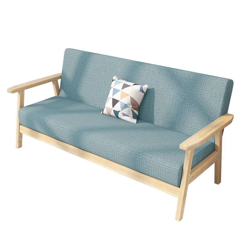 Скандинавская деревянная арт мебель для гостиной диваны маленькой квартиры