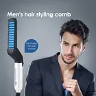 Многофункциональная расческа для волос, выпрямитель для бороды, Электрический нагрев, выпрямитель для бороды, быстрый стайлер для волос для мужчин
