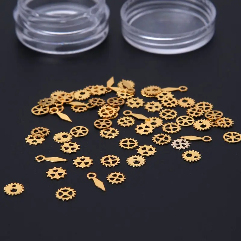 60 шт Смешанные стимпанк Cogs Gears часы ручной Шарм УФ рамка смола наполнение