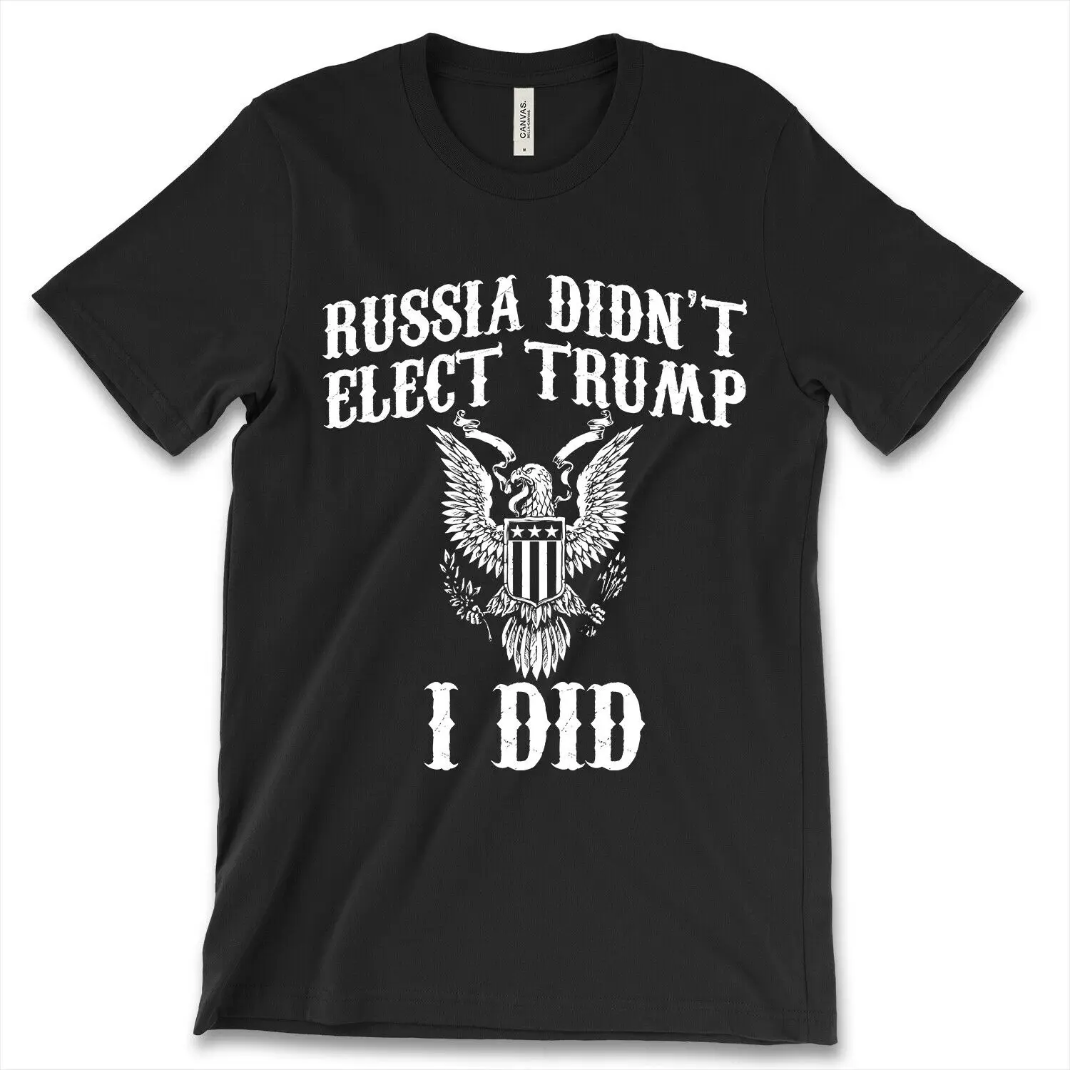 

Russia Didn't Elect Trump Shirt Donald Trump New Mens Republican Patriotic Tee