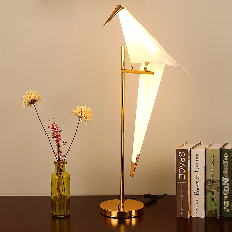 Птица настольная лампа гостиничном номере личность светильник ing Творческий