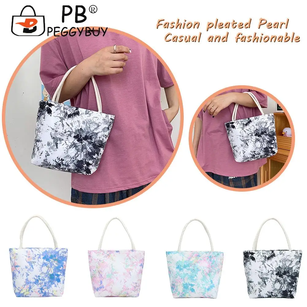 

Splash Ink Shoulder Bags for Women Casual Nylon Large Capacity Tote Handbags Female Shopping Daily Travel Handbag