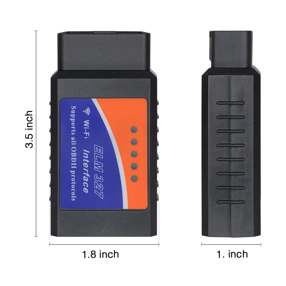 ELM327 WIFI OBD2 Car Inspection Diagnostic Instrument Android Apple System Wafer Chip English Version