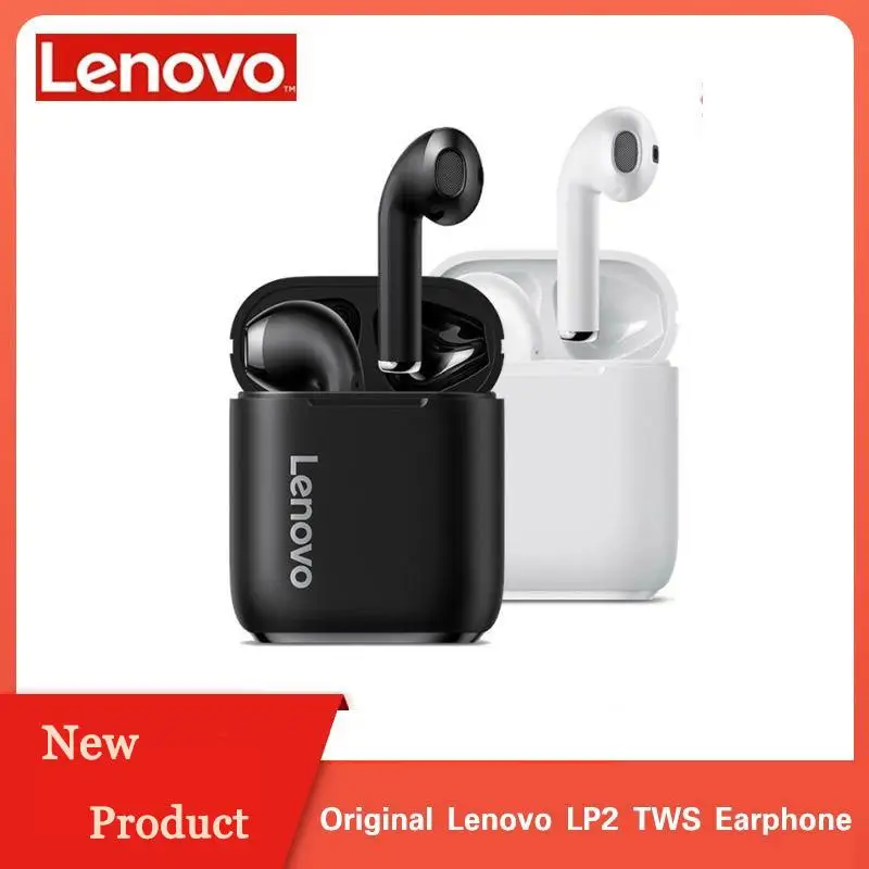

Lenovo LP2 TWS Wireless headphones Bluetooth 5.0 Dual Stereo Bass Touch Control Long Time Working Sport Earbud wireless Earphone