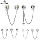 Фиксирующий код, оригинальные блестящие бусины в виде полумесяца и звезды со стразами, подходят для изысканного браслета, ювелирные изделия сделай сам