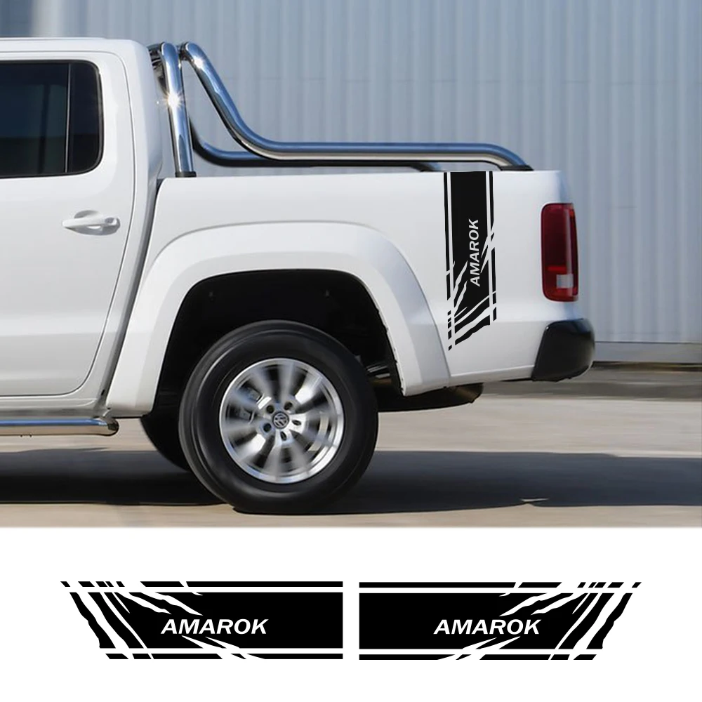2 шт. Автомобильный кузов пикапа боковой полосы наклейки для VW Volkswagen Amarok пикап Авто кузова Настенный декор