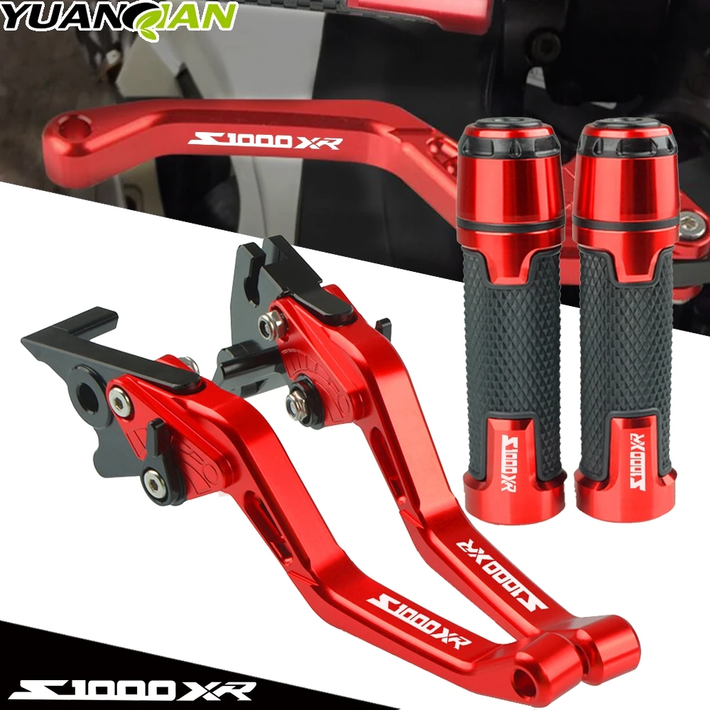 

For BMW S1000XR S 1000 S1000 XR 2015-2016 CNC Aluminium Motorcycle Adjustable Folding Brake Clutch Levers Handlebar Grips ends