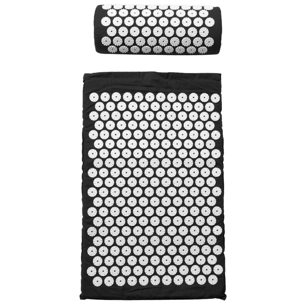 

Acupressure Mat Massager Yoga Acupuncture Mat For Massage Relieve Back Body Pain Acupressure Cushion With Pillow Dropshipping