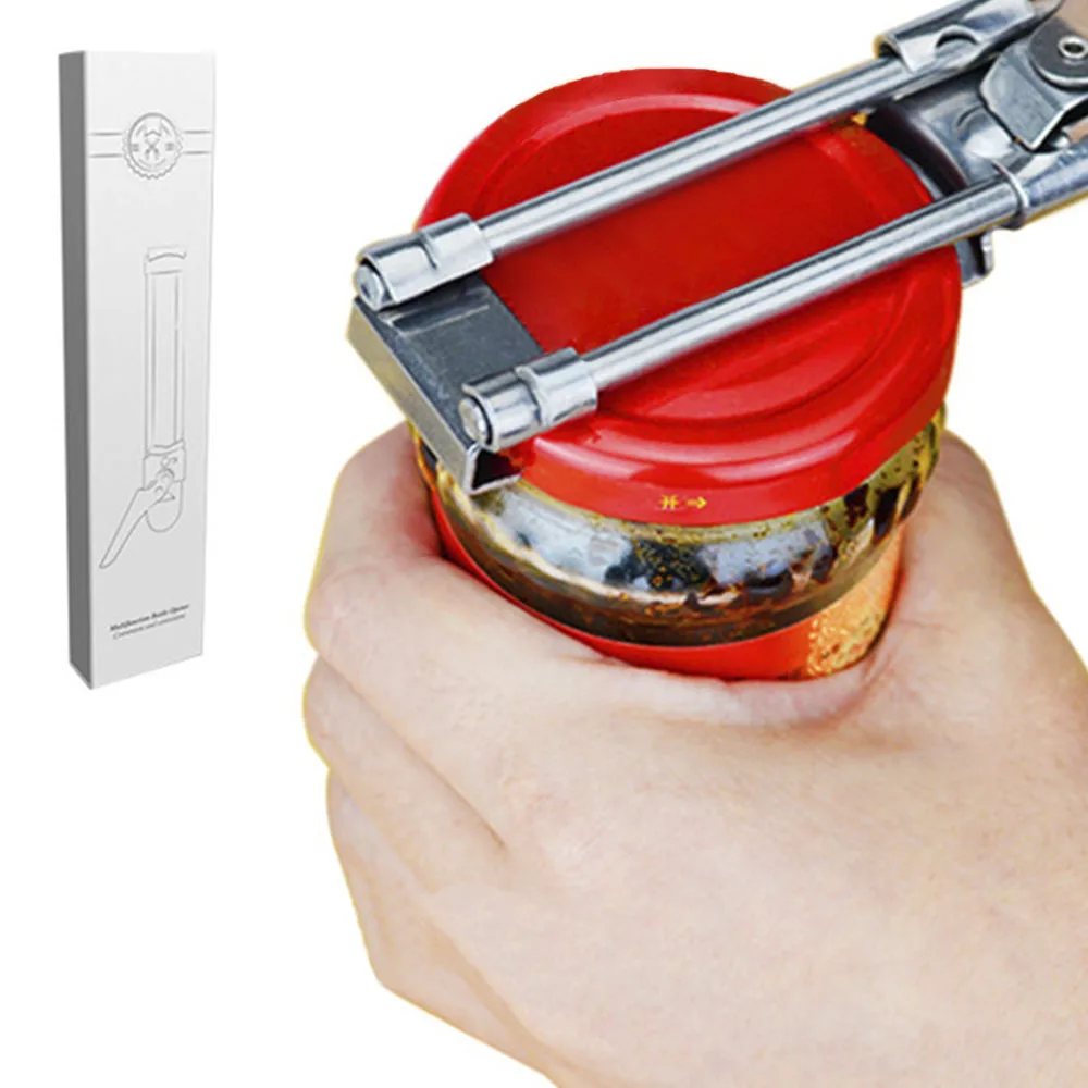 

Stainless Steel Jar Opener Professional Manual Jar Bottle Opener, Good To Grip Glass Jar Bottle Opener Lids Remover Kitchen tool