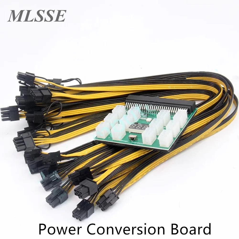 Преобразование + 12 шт. 6 контактов на 8 18AWG силовой кабель модульная коммутационная