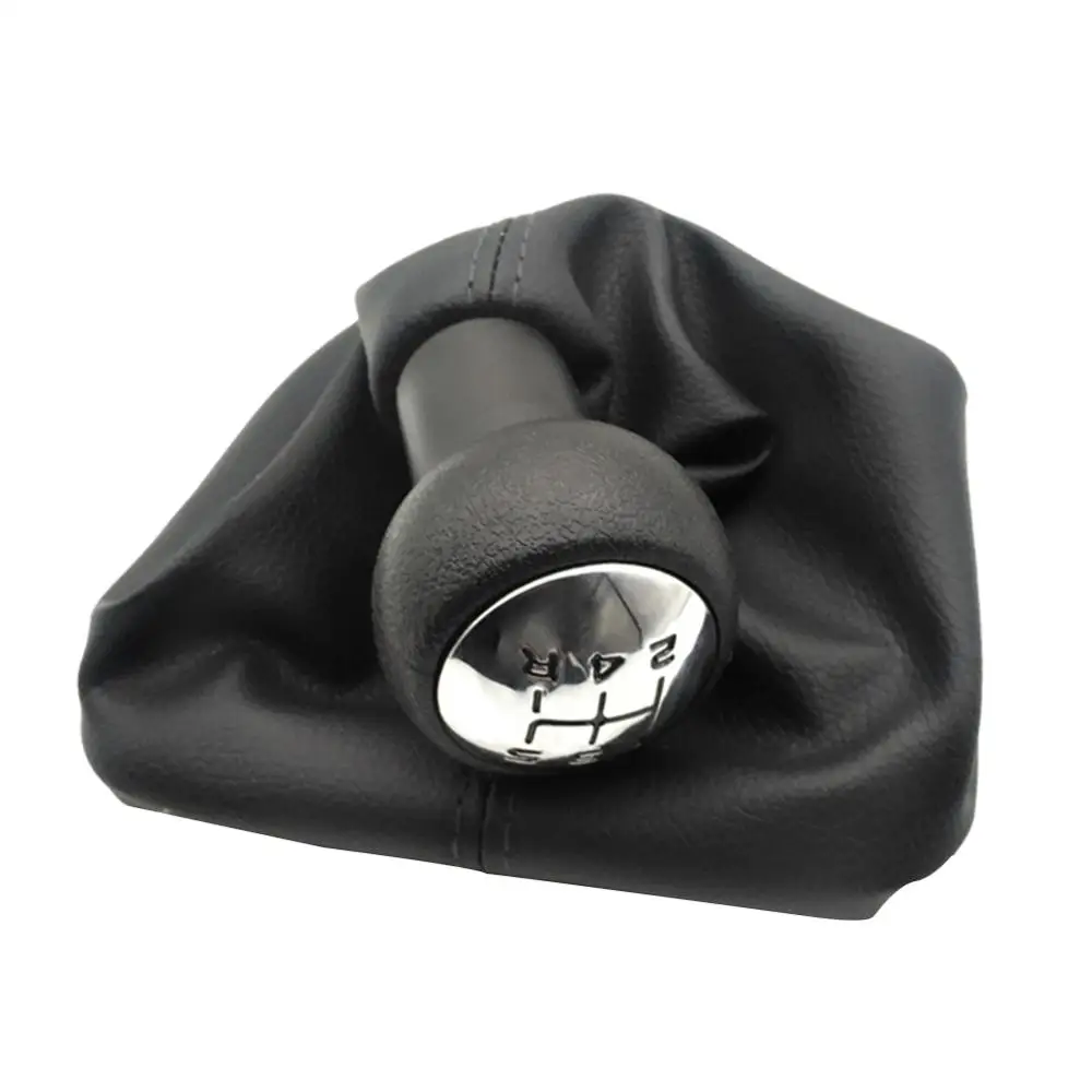 5 Speed Car Gear Knob for Peugeot 307 207 406 for Citroen C3 C4 C5 Shift Knob Shifter with Gaiter Boot Cover