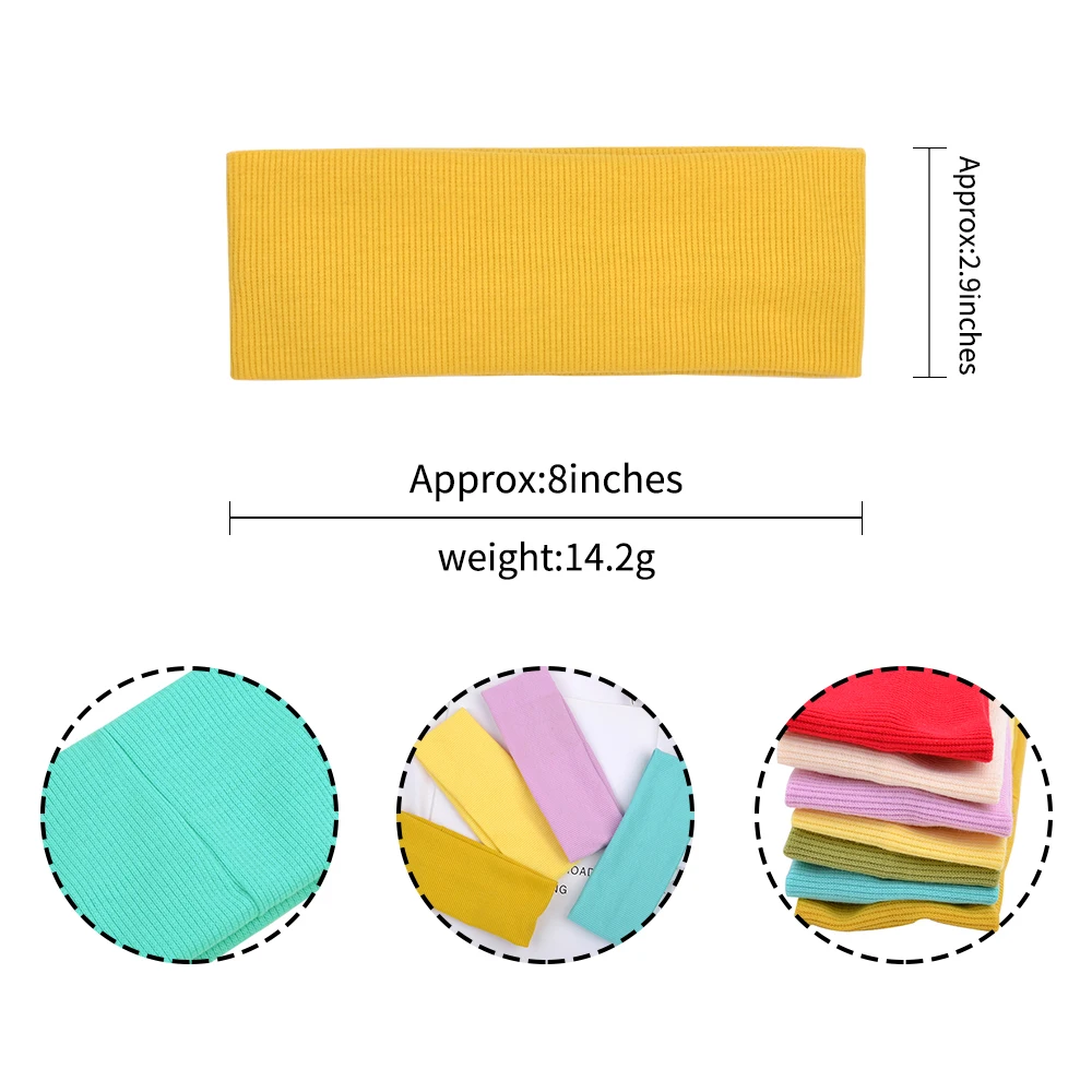 2020 Женская повязка на голову из хлопка впитывающие пот Йога эластичная для