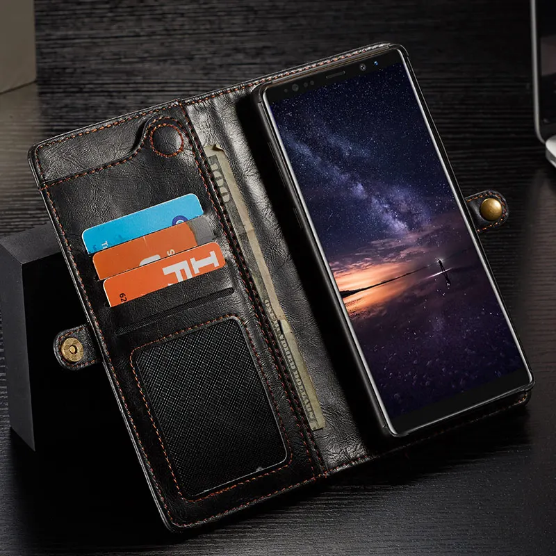 Чехол мне чехол для samsung Galaxy Note 9 8 Note10 S8 S9 S10 Plus E Ретро ремень захлестывающийся чехол-портмоне для телефона на магните съемный чехол s сумка