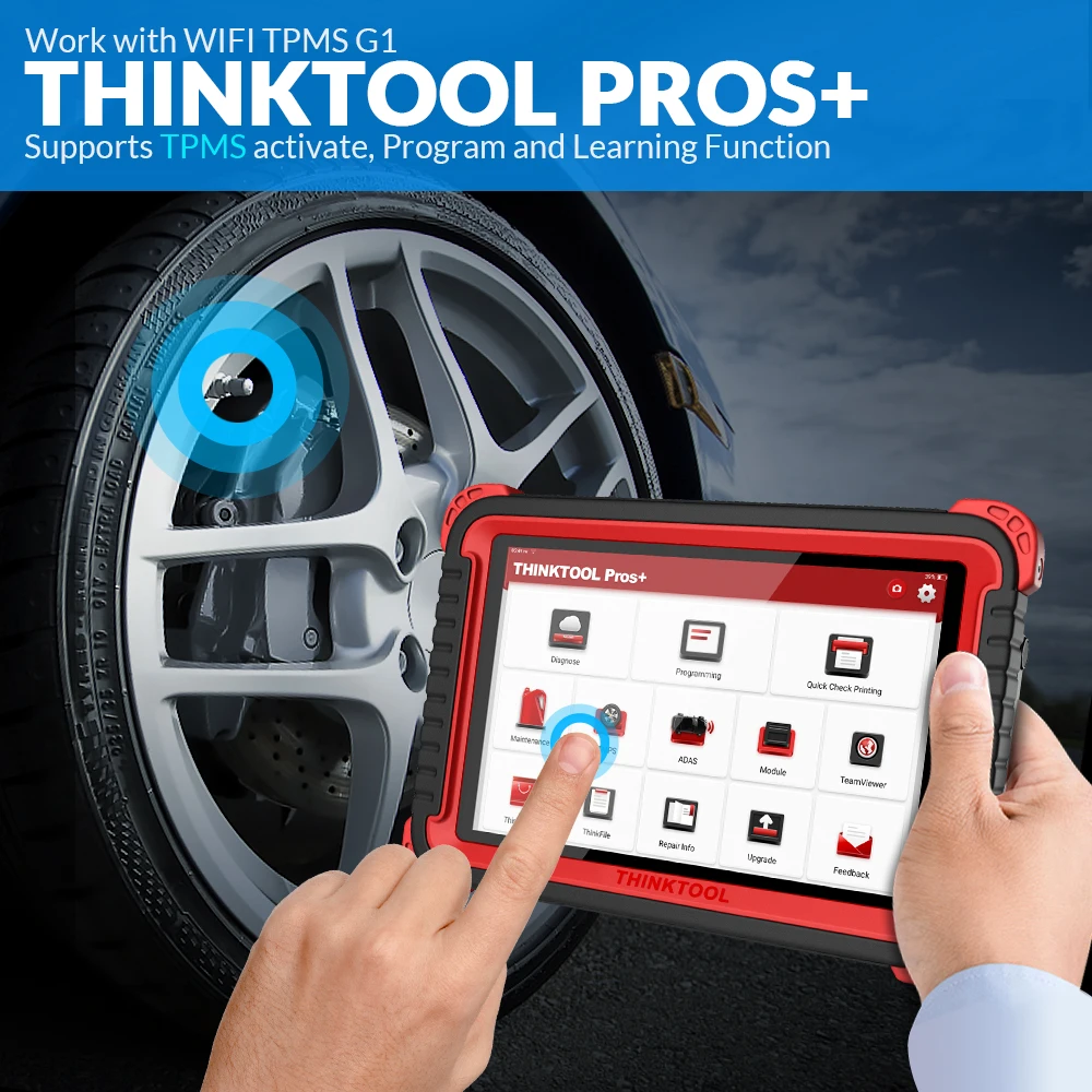 THINKCAR THINKTOOL PROS + OBD2 EOBD2 автомобильный ECU ADAS калибровка TPMS 28 сброс диагностический