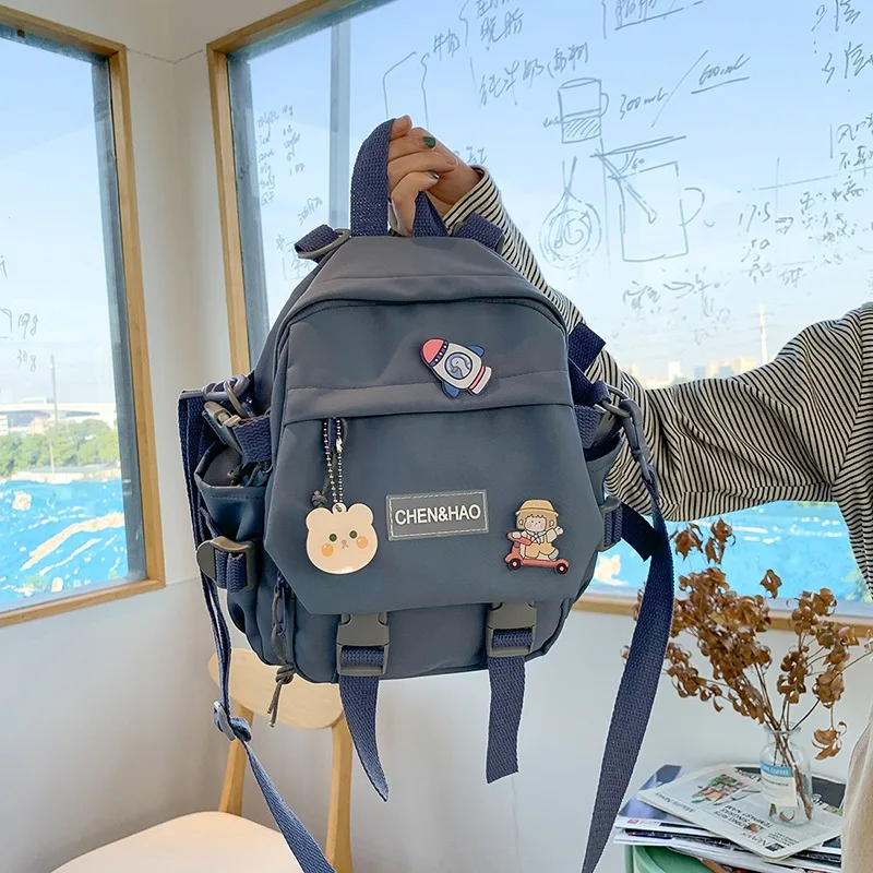 Маленький женский рюкзак школьная сумка для девочек водонепроницаемая