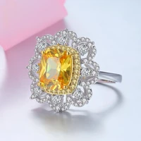 hibride classic fashion vintage royal noble engagement ring for women cubic zirconia paved flower shape finger ring bijoux r 11