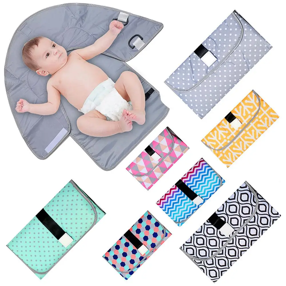 Outdoor Waterproof Baby Diaper Changing Wallet shape Portable Newborn Baby Portable Diaper Changing Pad Foldable Nappy Mat