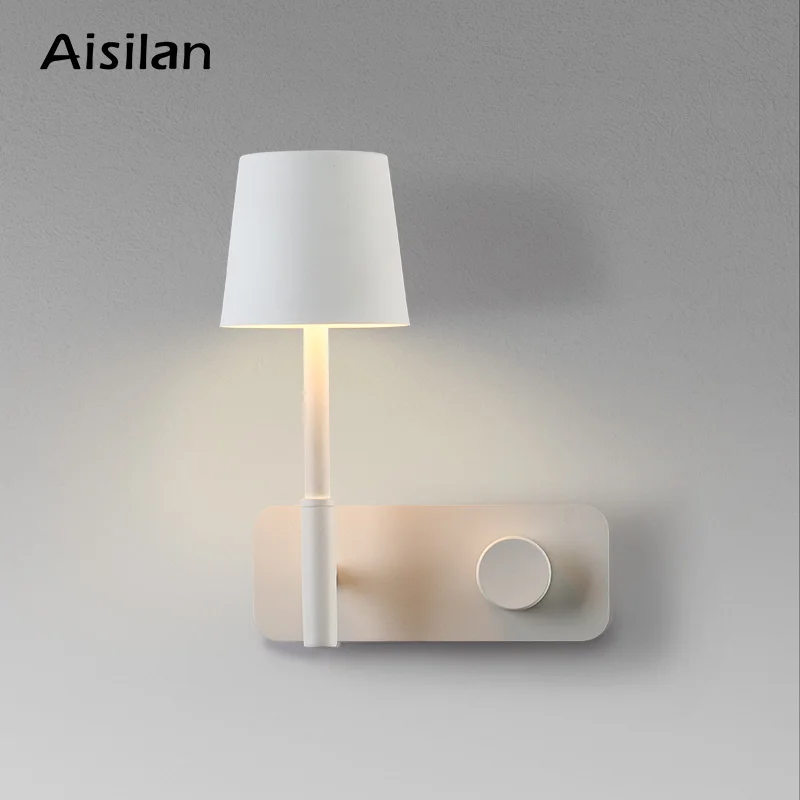 Светодиодный настенный светильник Aisilan с выключателем и USB-интерфейсом модный