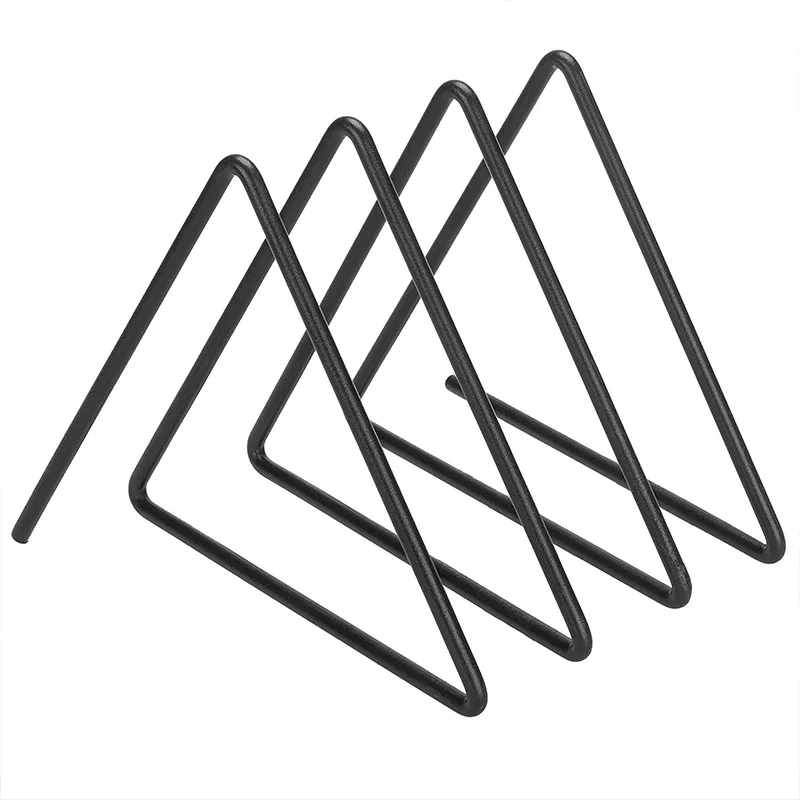 С 3 отделениями для рабочего стола треугольной черная металлическая проволока