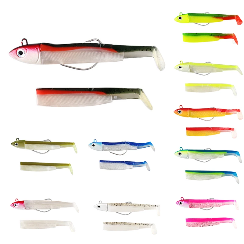 

1PC Fishing Baits Black Minnow Fishing Tackle For Seabass Black Minnow Shad Lure Artificial Bait