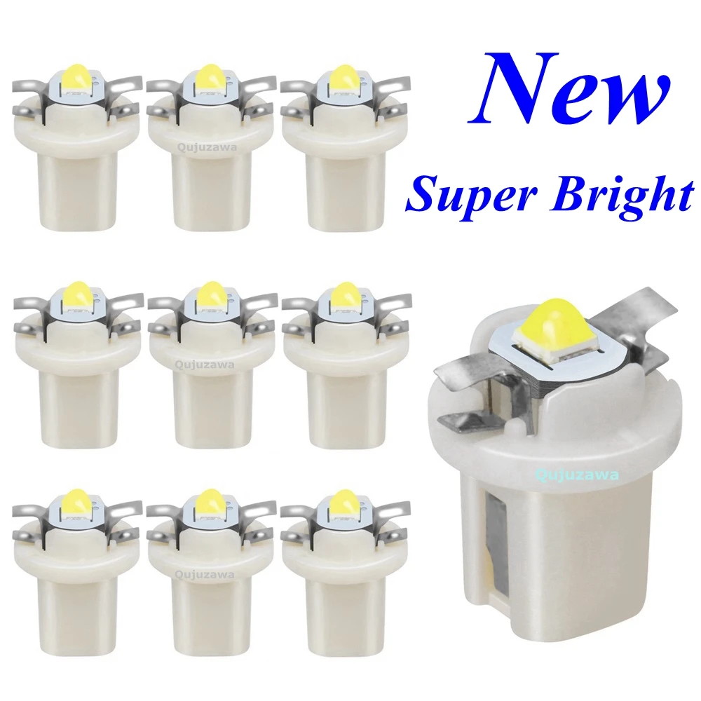 

10PCS NEW B8.5D 509T B8.5 T5 Super Bright LED Lamp Car Panel Gauge Speedo Dash Bulb Auto Dashboard Instrument Cluster Light auto