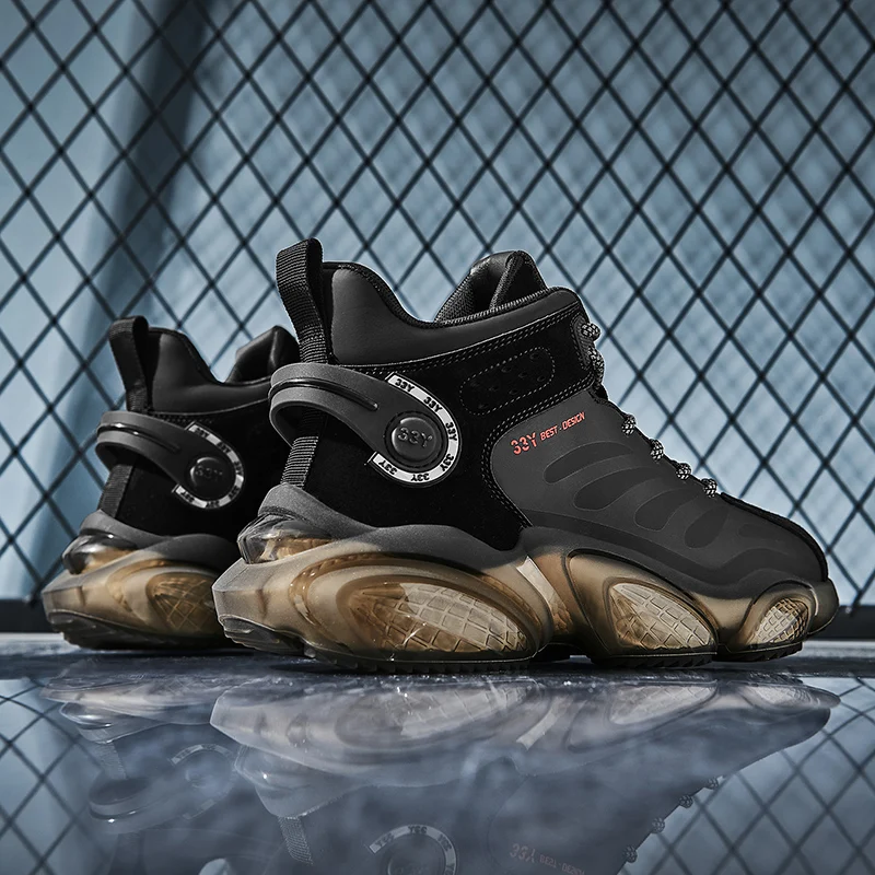 

Новинка 2021, нескользящая повседневная мужская обувь на эластичной подошве, высококачественные мужские и женские кроссовки для бега на осен...