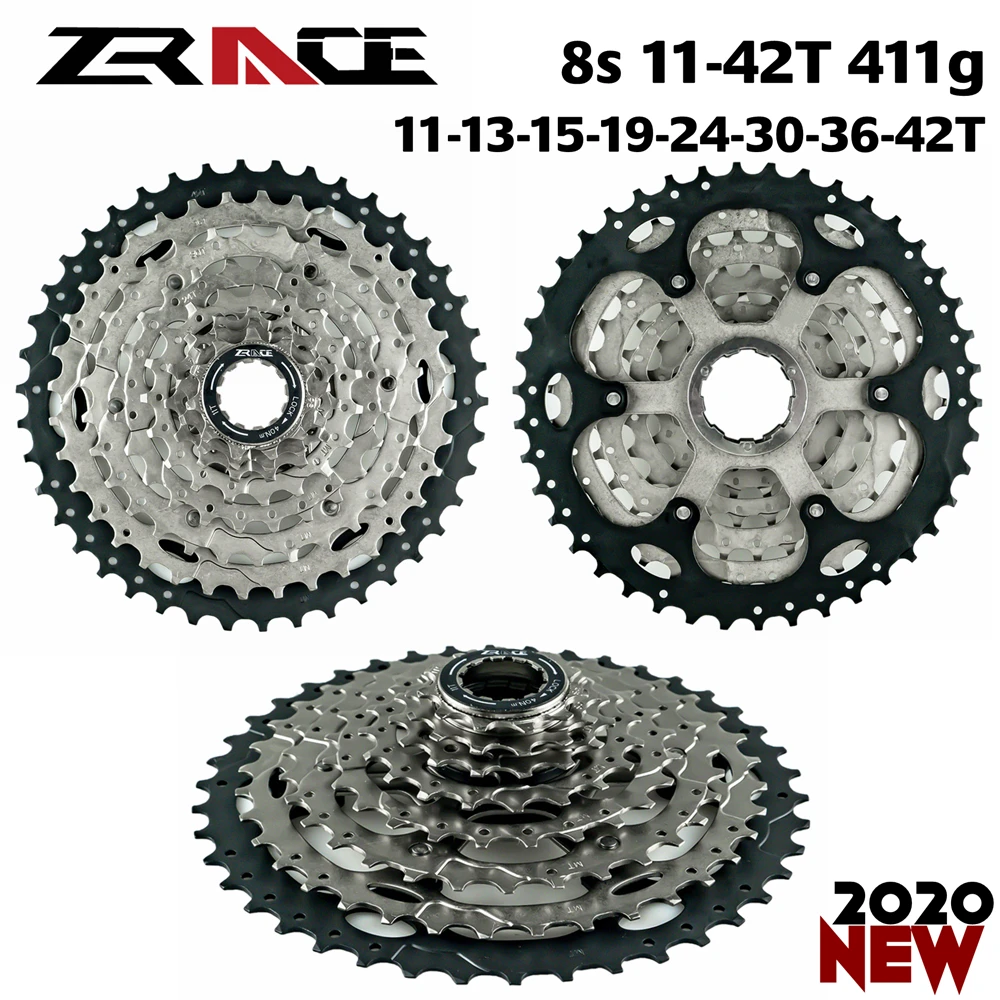 8s 11-42T ZRACE кассета для велосипеда 8 9 10 11 скоростей MTB велосипед freewheel 11-42 T/11-46 T/11-50 T/11-52 T для ALIVIO/DEORE/SLX/XT - Цвет: 8s 11-42T