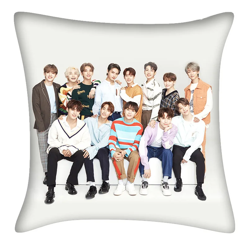 Kpop SEVENTEEN хит альбом мягкая подушка для автомобиля подушка на талию подушки Двойная подушка для лица Хлопок 40*40 см Высокое качество