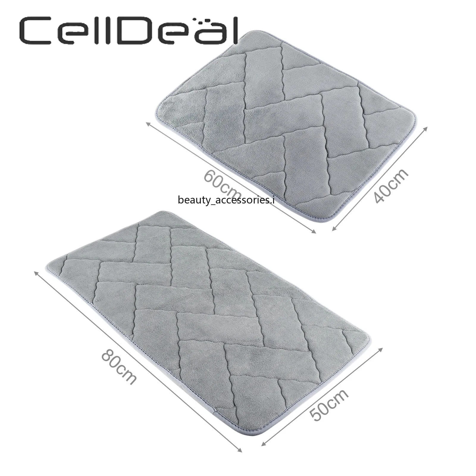 Нескользящий коврик для ванной утолщенный абсорбирующий боковой напольный