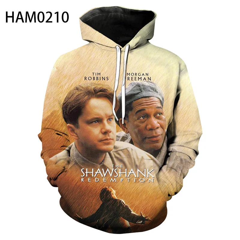 

Побег из шоушенка 3d принтом весенне-летнее худи в европейском и американском стиле; Модный бренд; Детский свитшот; Обувь для мужчин и женщин