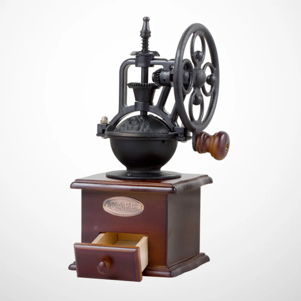 Miglior Rifornimenti Manuali Della Cucina Della Smerigliatrice Dei Chicchi Di Caffè Del Macinacaffè Della Manovella Dell'annata Per Il Caffè Domestico