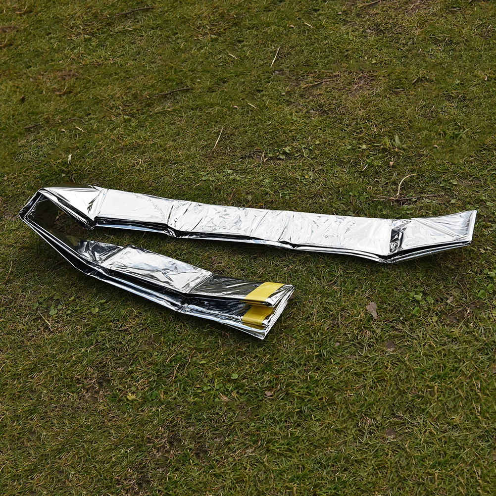 

Folding Outdoor Emergency Tent/Blanket/Sleeping Bag 100 *200 Cm Survival Camping Silver Insulation Curtain Shelter