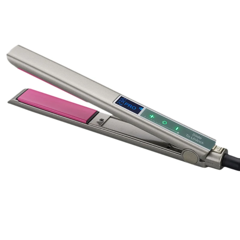 LCD Hair Straightener Flat Iron Dual-Use Press Sn Thermostat Electric Splint Ceramic Straightening | Красота и здоровье