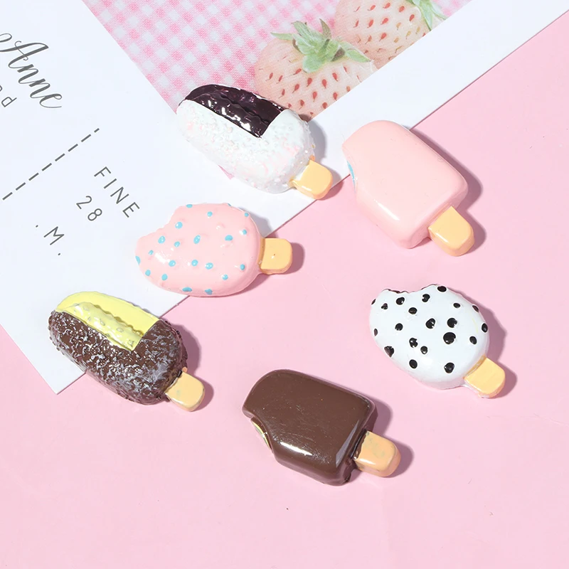 

5Pcs 1/12 1/6 Dollhouse Miniature Popsicle Ice Cream Dolls Kitchen Accessories