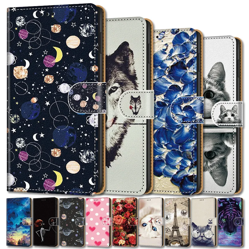 Кожаный чехол книжка для Leagoo T8S M7 M5 Plus Kiicaa Mix Power2 M5Plus кошелек телефона с