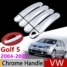 Автомобильные аксессуары внешняя дверь Хромированная ручка чехол для Volkswagen VW Golf Mk5 кролик 2004  2009 2005 2007 2008 набор отделки наклейки