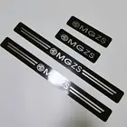 Автомобильная наклейка для порога MG ZS 2017 2018 2019 2020 2021 2022 Накладка на порог отделка из нержавеющей стали защита для педали удара аксессуары